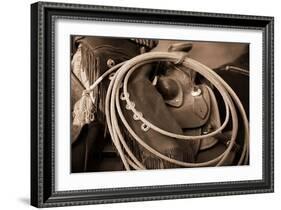 Cowgirls Lasso-Lisa Dearing-Framed Photographic Print