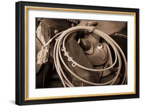 Cowgirls Lasso-Lisa Dearing-Framed Photographic Print