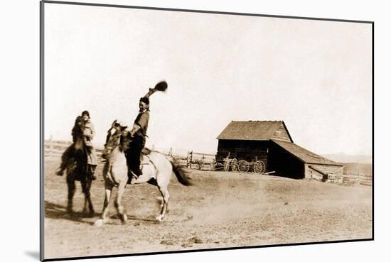 Cowgirls on Range-null-Mounted Art Print