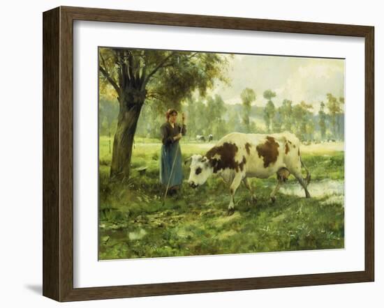 Cows at Pasture-Julien Dupre-Framed Giclee Print