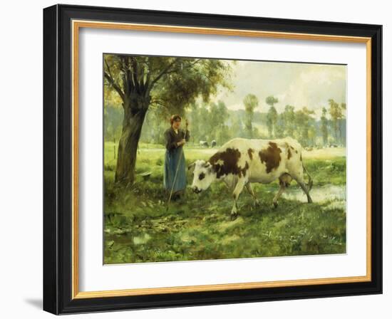 Cows at Pasture-Julien Dupre-Framed Giclee Print