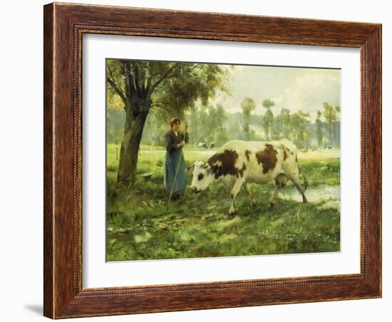 Cows at Pasture-Julien Dupre-Framed Giclee Print