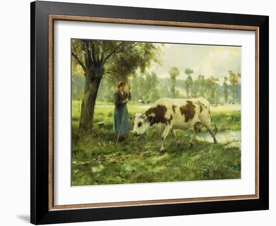 Cows at Pasture-Julien Dupre-Framed Giclee Print