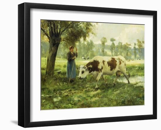 Cows at Pasture-Julien Dupre-Framed Giclee Print