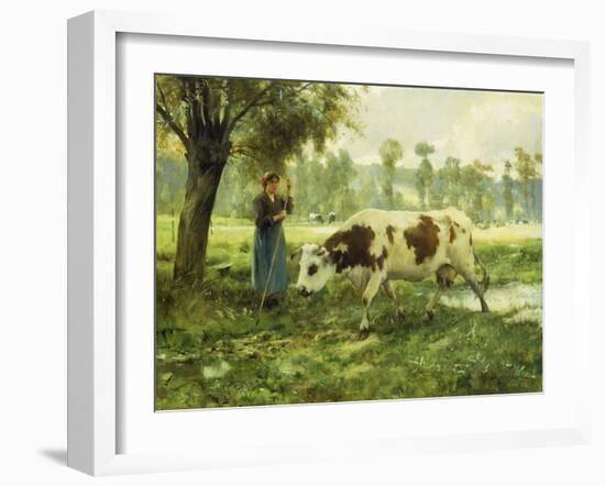 Cows at Pasture-Julien Dupre-Framed Giclee Print