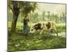 Cows at Pasture-Julien Dupre-Mounted Giclee Print