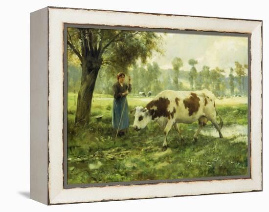 Cows at Pasture-Julien Dupre-Framed Premier Image Canvas