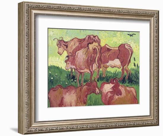 Cows, c.1890-Vincent van Gogh-Framed Giclee Print