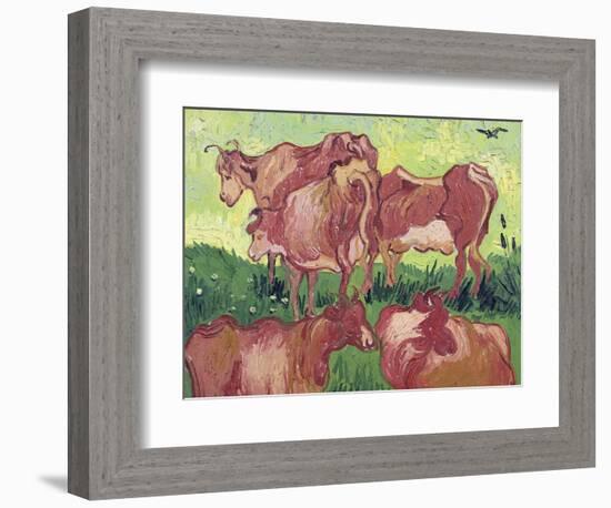 Cows, c.1890-Vincent van Gogh-Framed Giclee Print