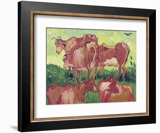 Cows, c.1890-Vincent van Gogh-Framed Giclee Print