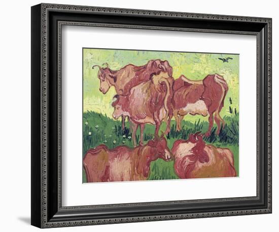 Cows, c.1890-Vincent van Gogh-Framed Giclee Print