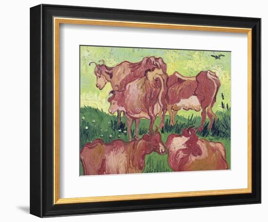 Cows, c.1890-Vincent van Gogh-Framed Giclee Print