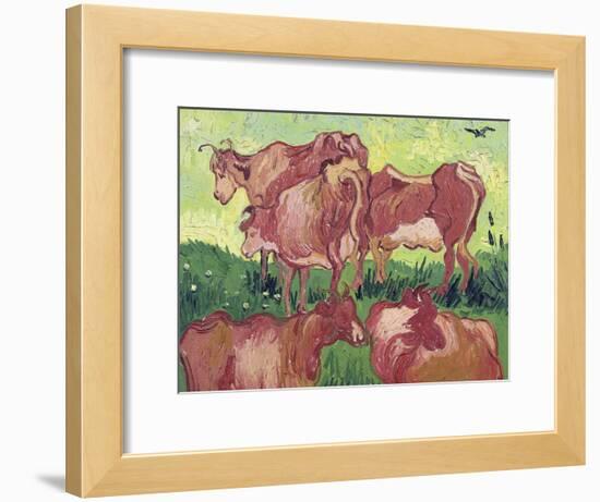 Cows, c.1890-Vincent van Gogh-Framed Giclee Print