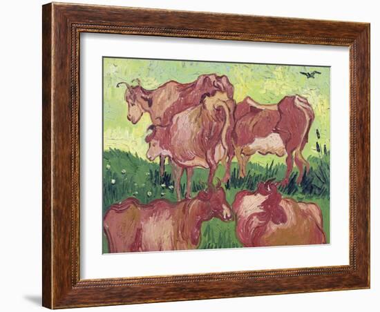 Cows, c.1890-Vincent van Gogh-Framed Giclee Print