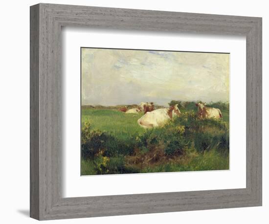 Cows in Field, 1895-Walter Frederick Osborne-Framed Giclee Print