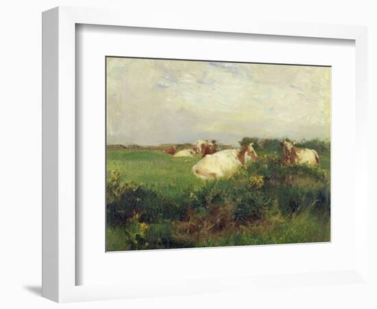 Cows in Field, 1895-Walter Frederick Osborne-Framed Giclee Print