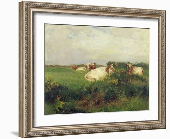 Cows in Field, 1895-Walter Frederick Osborne-Framed Giclee Print