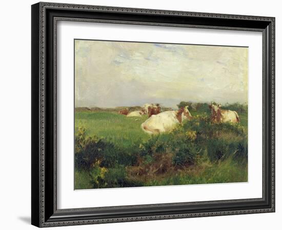 Cows in Field, 1895-Walter Frederick Osborne-Framed Giclee Print
