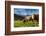 Cows in the green pastures framed by the high peaks of the Alps, Garmisch Partenkirchen, Upper Bava-Roberto Moiola-Framed Photographic Print