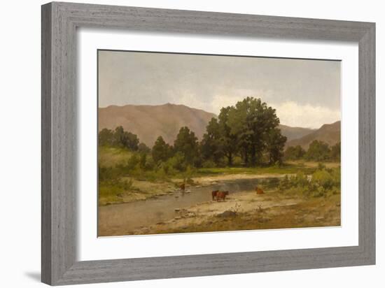 Cows Resting at the Meadow Brook, 1900-Carl von Perbandt-Framed Giclee Print