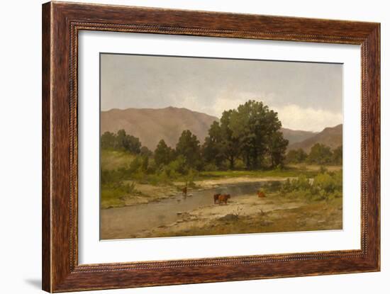 Cows Resting at the Meadow Brook, 1900-Carl von Perbandt-Framed Giclee Print