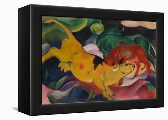 Cows Yellow-Red-Green, 1912-Franz Marc-Framed Premier Image Canvas