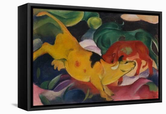 Cows Yellow-Red-Green, 1912-Franz Marc-Framed Premier Image Canvas