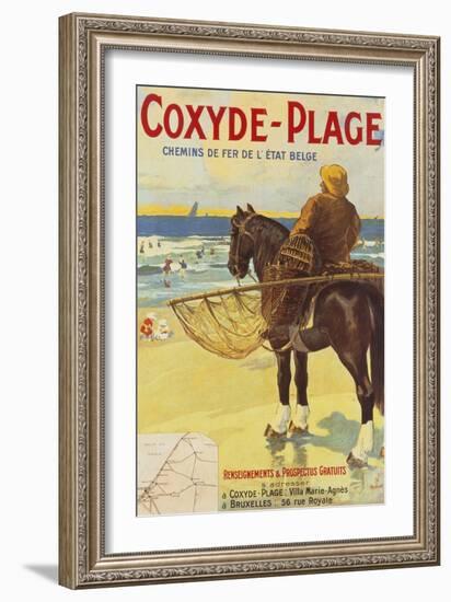 Coxyde-Beach; Coxyde-Plage-Matteoda Angelo Rossotti-Framed Giclee Print