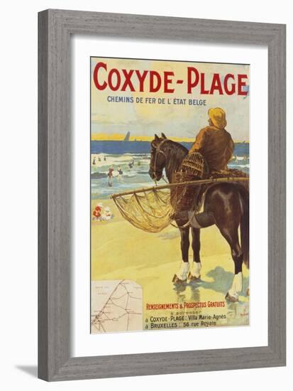 Coxyde-Beach; Coxyde-Plage-Matteoda Angelo Rossotti-Framed Giclee Print