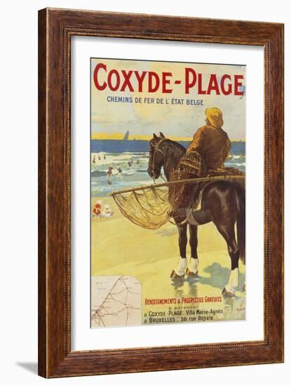 Coxyde-Beach; Coxyde-Plage-Matteoda Angelo Rossotti-Framed Giclee Print