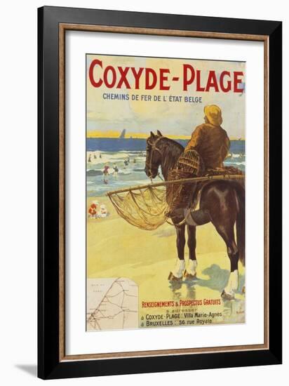 Coxyde-Beach; Coxyde-Plage-Matteoda Angelo Rossotti-Framed Giclee Print