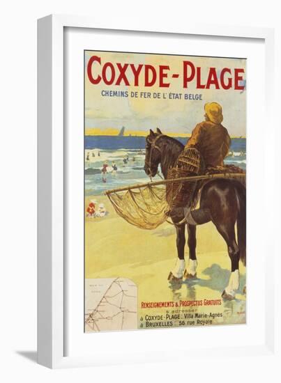 Coxyde-Beach; Coxyde-Plage-Matteoda Angelo Rossotti-Framed Giclee Print