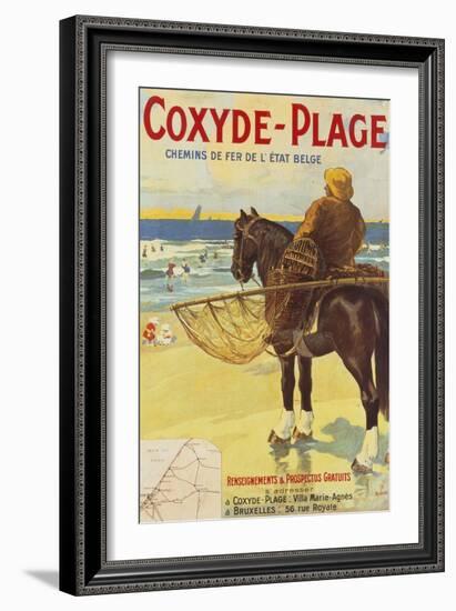 Coxyde-Beach; Coxyde-Plage-Matteoda Angelo Rossotti-Framed Giclee Print