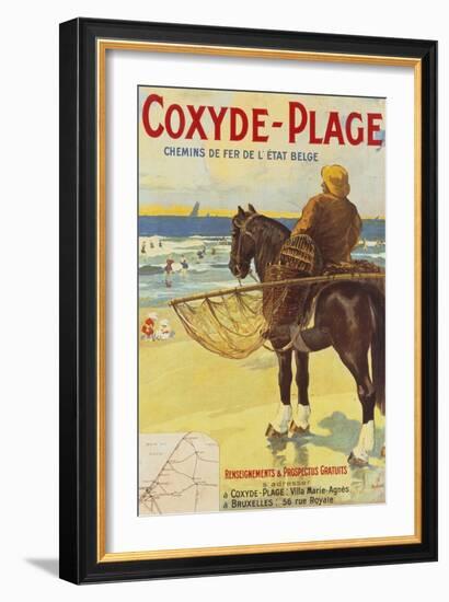 Coxyde-Beach; Coxyde-Plage-Matteoda Angelo Rossotti-Framed Giclee Print