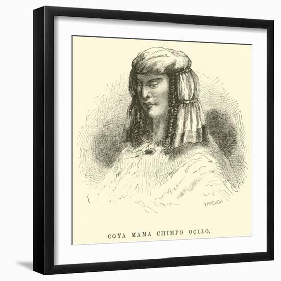 Coya Mama Chimpo Ocllo-Édouard Riou-Framed Giclee Print