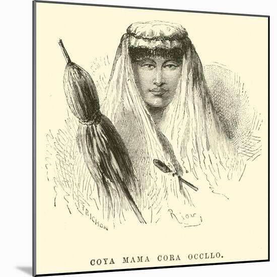 Coya Mama Cora Occllo-Édouard Riou-Mounted Giclee Print