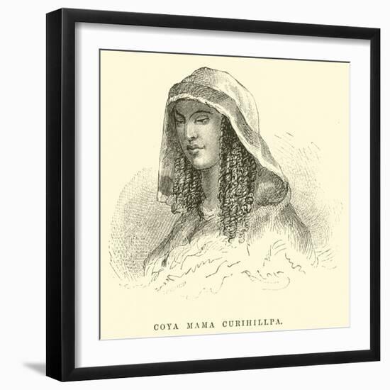 Coya Mama Curihillpa-Édouard Riou-Framed Giclee Print