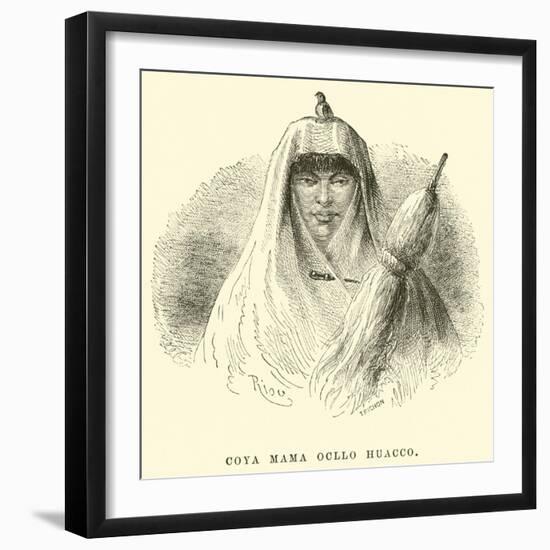 Coya Mama Ocllo Huacco-Édouard Riou-Framed Giclee Print