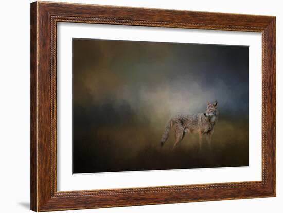 Coyote at Shiloh-Jai Johnson-Framed Giclee Print