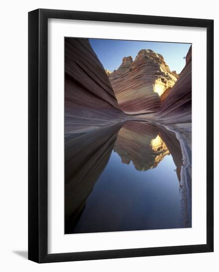 Coyote Butte Landscape, Vermilion Cliffs, Utah, USA-Gavriel Jecan-Framed Photographic Print