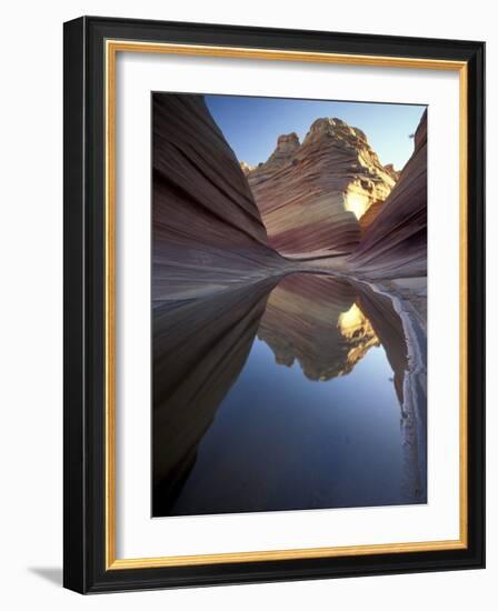 Coyote Butte Landscape, Vermilion Cliffs, Utah, USA-Gavriel Jecan-Framed Photographic Print