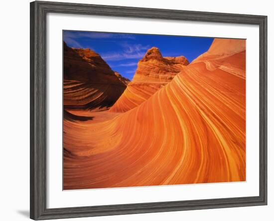 Coyote Butte's Sandstone Stripes-Joseph Sohm-Framed Photographic Print