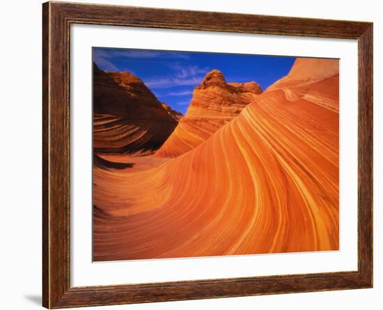 Coyote Butte's Sandstone Stripes-Joseph Sohm-Framed Photographic Print