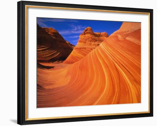 Coyote Butte's Sandstone Stripes-Joseph Sohm-Framed Photographic Print