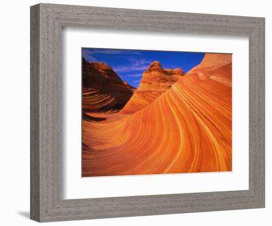 Coyote Butte's Sandstone Stripes-Joseph Sohm-Framed Photographic Print