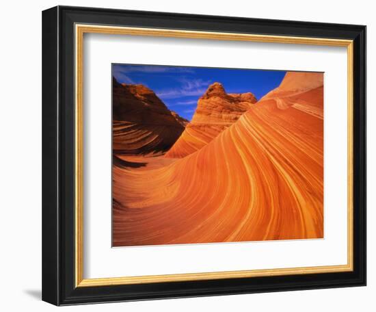 Coyote Butte's Sandstone Stripes-Joseph Sohm-Framed Photographic Print