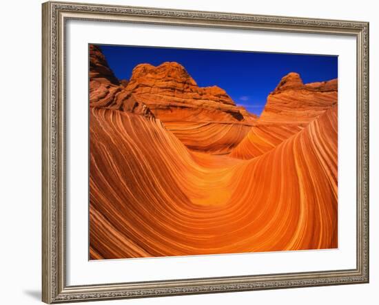 Coyote Butte's Sandstone Stripes-Joseph Sohm-Framed Photographic Print