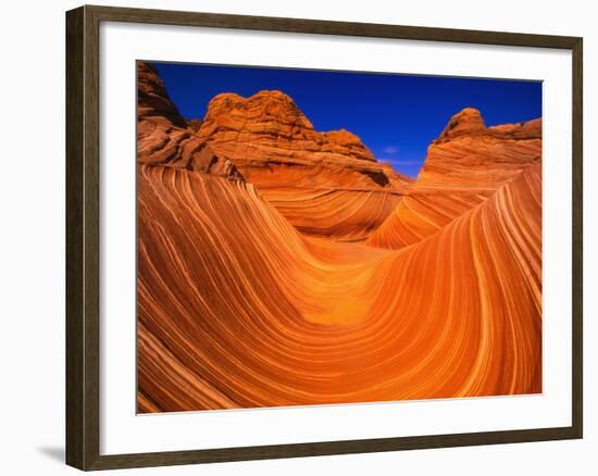 Coyote Butte's Sandstone Stripes-Joseph Sohm-Framed Photographic Print