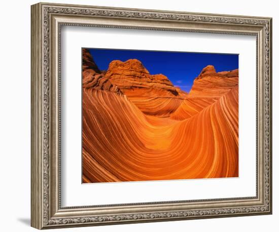 Coyote Butte's Sandstone Stripes-Joseph Sohm-Framed Photographic Print