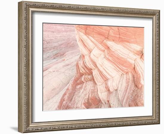 Coyote Buttes VII Blush Orange Crop-Alan Majchrowicz-Framed Art Print